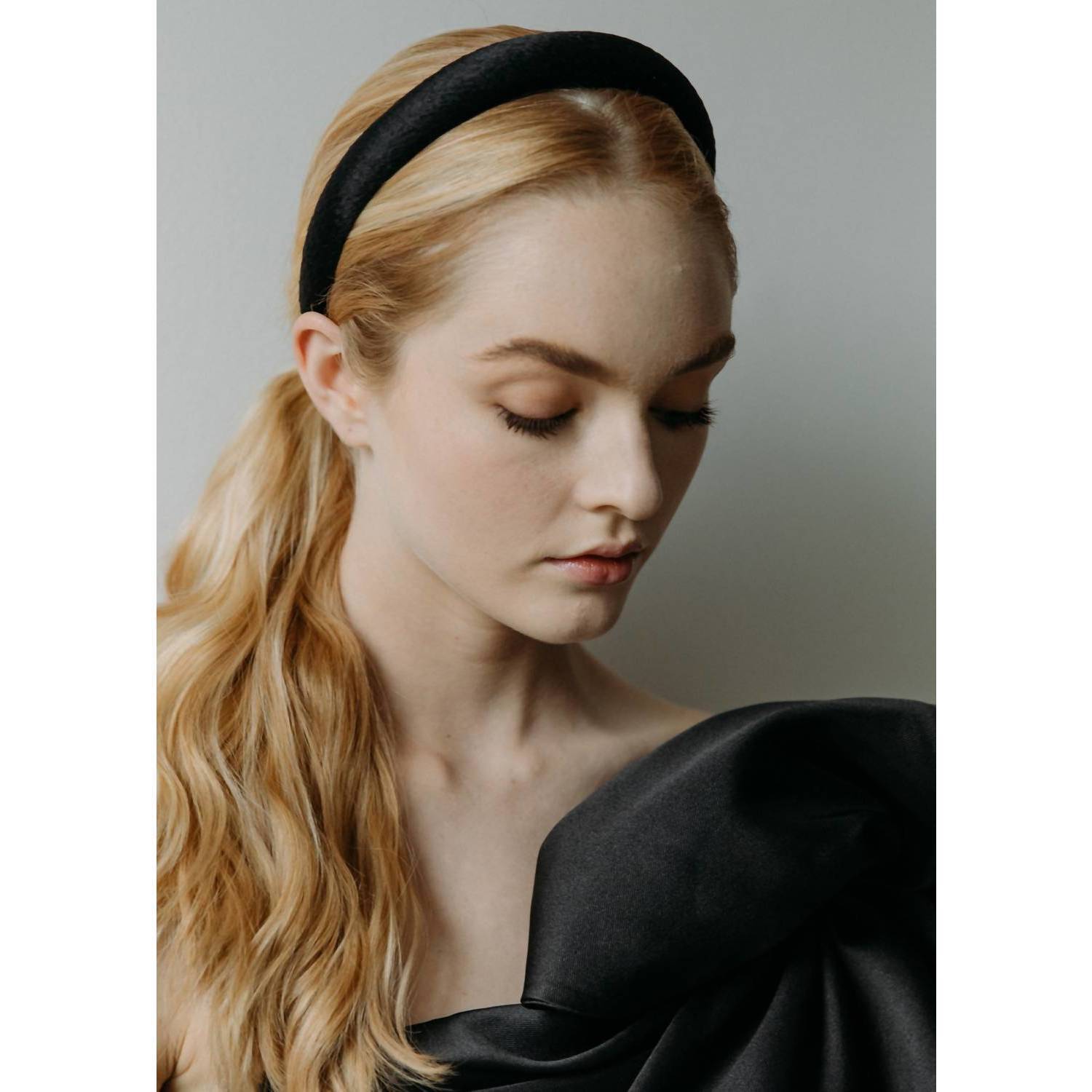 New Jennifer Behr Tori Headband In Black — image 3 of 3